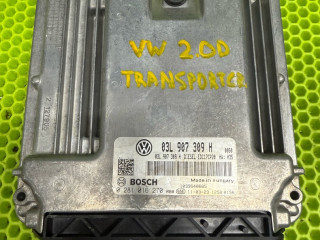 блок управления двигателем Volkswagen Transporter T5 [рестайлинг] (2009 - 2015), 2.0 л., дизель, 03L907309H, 0281016270
