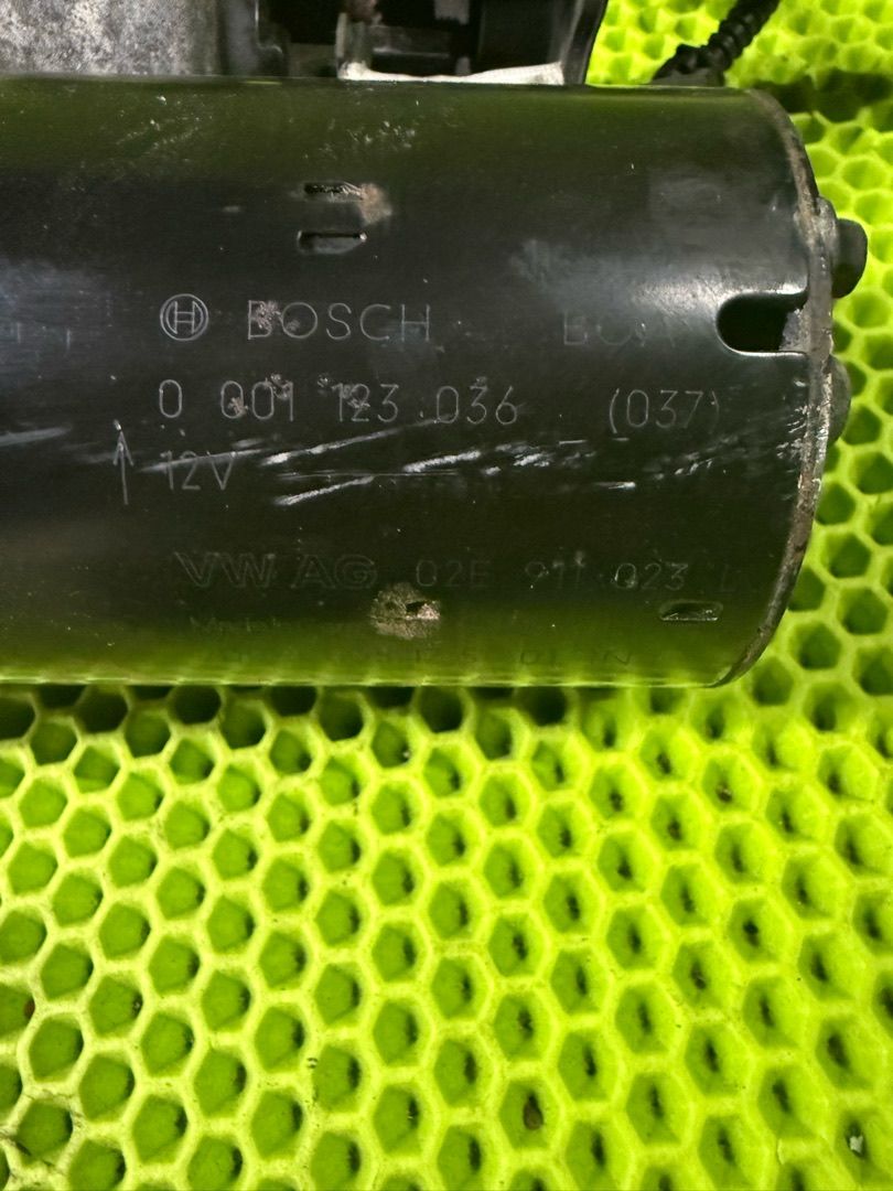 стартер Volkswagen Tiguan 2 поколение 2017, 2.0 л., CBAB, дизель, 0001123036, 02E911023L - фото №1