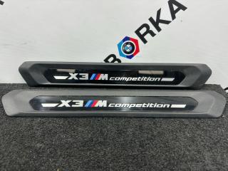 накладка на порог внутренняя BMW X3 M F97 [рестайлинг] 2023, 3.0 л., S58B30A, бензин, внедорожник 5 дв., полный привод, 7393397, 8077612, 51477393397