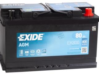 аккумулятор (AKБ) , 80AGM, EK800