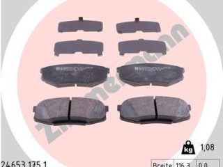 тормозные колодки Lexus LX 3 поколение J200 (2007 - 2012), 5.7 л., бензин, 044660C010, 0446660120, 0446660160, 24653.175.1