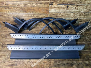 Накладка на порог наружная (комплект) BMW X5 E53 [рестайлинг] E53 2006, 3.0 л., M57N 306 D2, дизель, АКПП, внедорожник 5 дв., 51718403077, 51718403078, 8403077, 8403078
