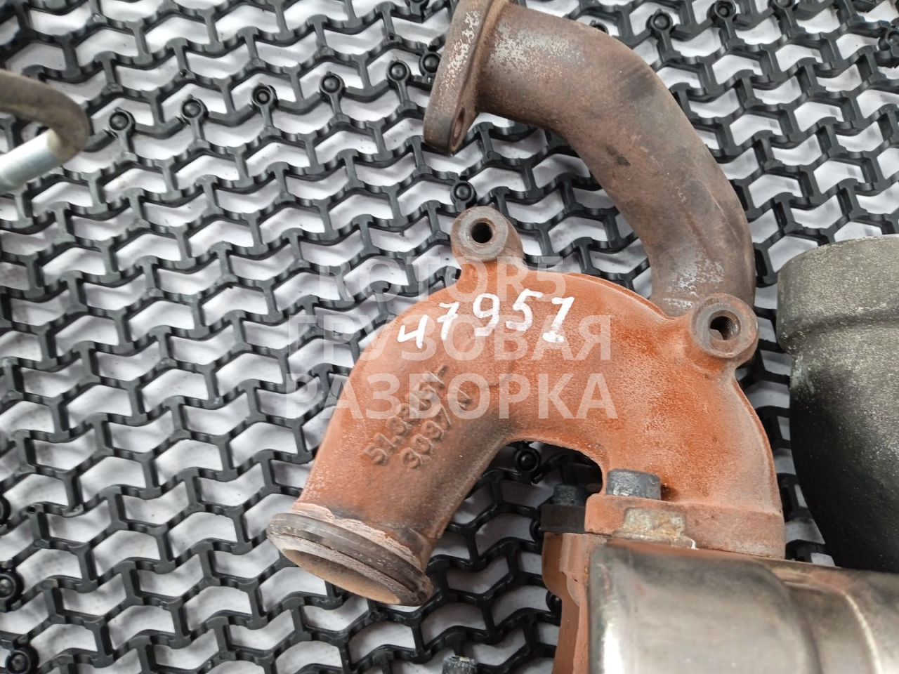 трубка системы рециркуляции EGR MAN TGX 1 поколение 2018, 12.4 л., D 2676 LF 51, дизель, 51081513087 - фото №1