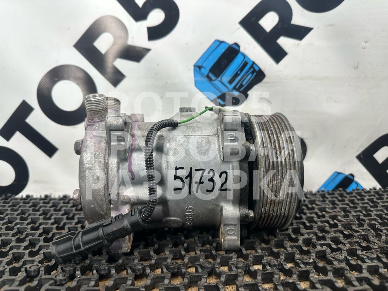 компрессор кондиционера MAN TGX 1 поколение 2014, 12.4 л., D 2676 LF 26, дизель, 51779707028, 6008, SD7H15 - фото №1
