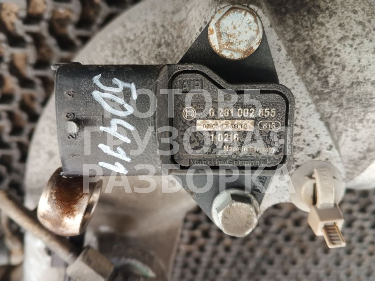 датчик абсолютного давления MAN TGA 1 поколение 2007, 10.5 л., D 2066 LF 01, дизель, 0281002655 - фото №1