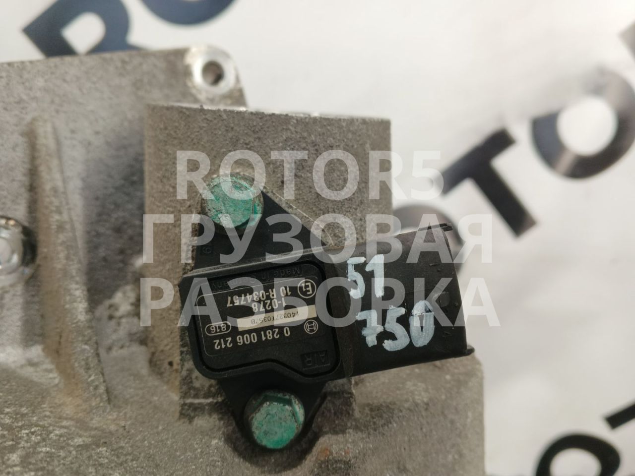 датчик абсолютного давления MAN TGX 1 поколение 2014, 12.4 л., D 2676 LF 26, дизель, 0281006212 - фото №1