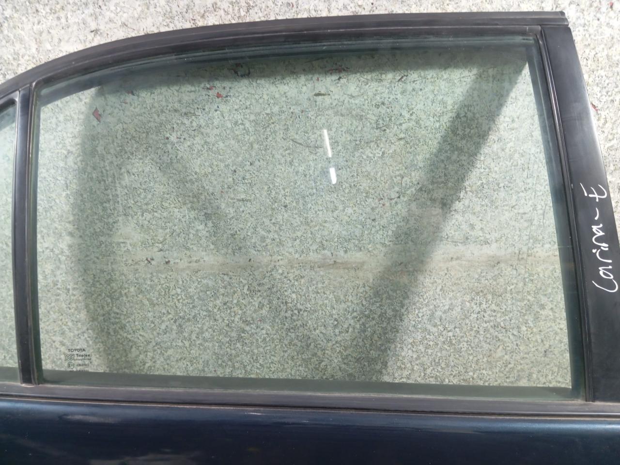 стекло двери задней правой Toyota Carina E 1 поколение (1992 - 1998), седан - фото №1