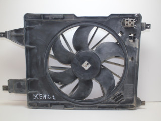 вентилятор радиатора Renault Scenic 2 поколение JM1B 2005, 1.6 л., K4M T 782, бензин, МКПП, светло-серо-голубой, универсал, передний привод, 8200151465