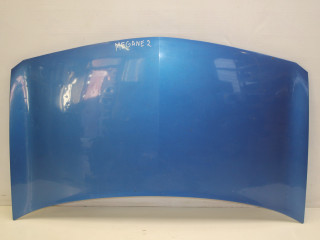 капот Renault Megane 2 поколение 2003, 1.6 л., K4M T 782, бензин, МКПП, синий, хетчбэк 5 дв., передний привод
