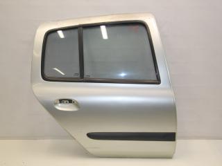 дверь задняя правая Renault Symbol 1 поколение [рестайлинг] LB0C 2002, 1.4 л., K7JA700, бензин, МКПП, серебро, седан, передний привод