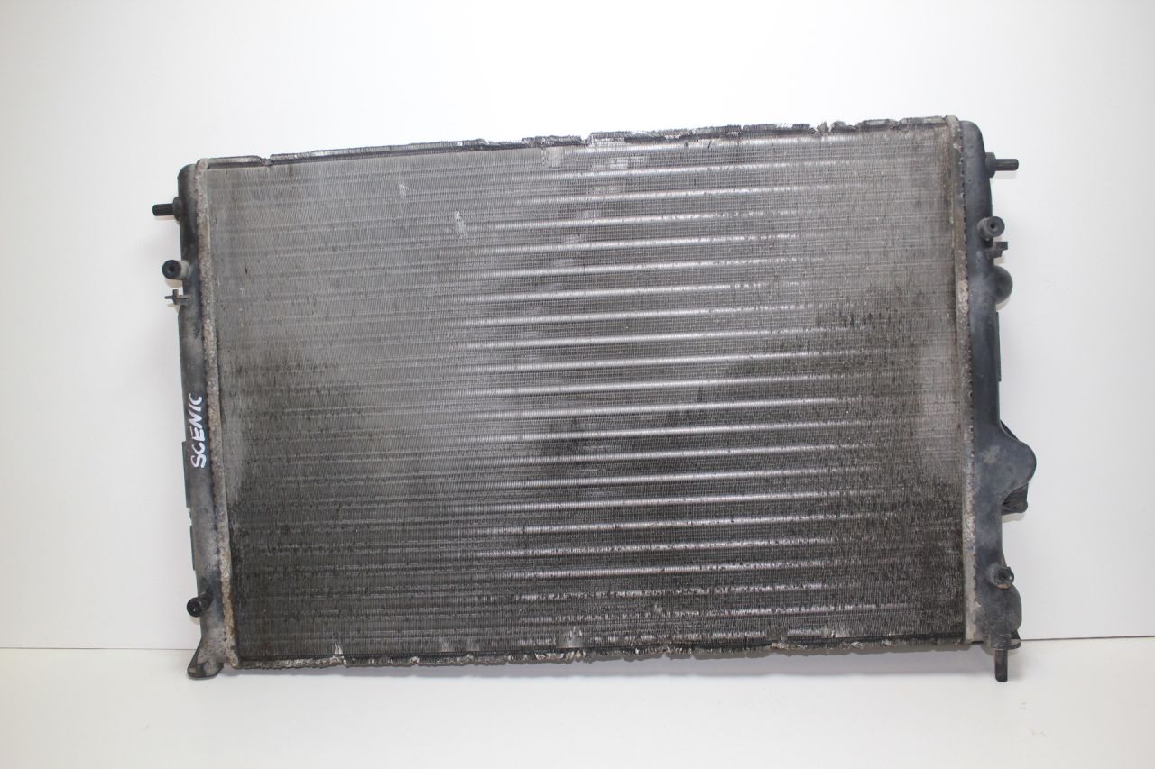 радиатор (основной) Renault Scenic 1 поколение JA0N 1998, 1.9 л., F9Q 734, дизель, МКПП, синий - фото №1