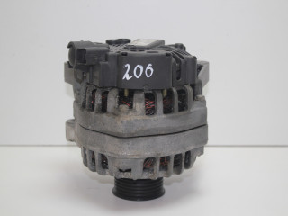 генератор Peugeot 206 1 поколение [рестайлинг] 2A 2006, 1.4 л., KFW, бензин, МКПП, серебристый, хетчбэк 5 дв., передний привод, 9656956080