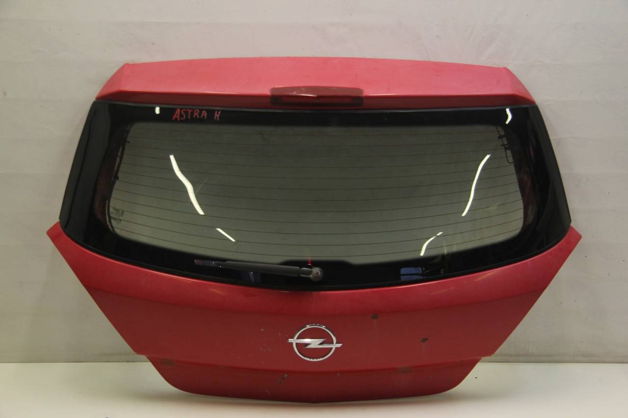 крышка багажника (дверь 3-5) Opel Astra H 51 2005, 1.6 л., Z 16 XEP, бензин, робот, красный, хетчбэк 5 дв. - фото №1