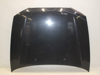 капот Hyundai Accent 2 поколение (LC) 2008, 1.5 л., бензин, МКПП, черный, седан, передний привод