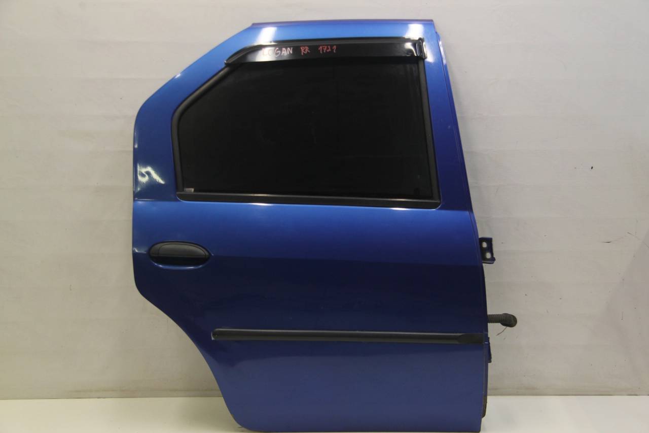 дверь задняя правая Renault Logan 1 поколение L8 2006, 1.4 л., K7JA710, бензин, МКПП, синий, седан, передний привод - фото №1