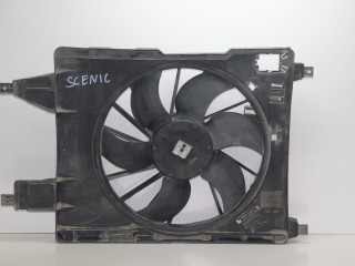 вентилятор радиатора Renault Scenic 2 поколение JM1B 2006, 1.6 л., K4M D 812, бензин, МКПП, светло-серо-голубой, передний привод, 8200151465