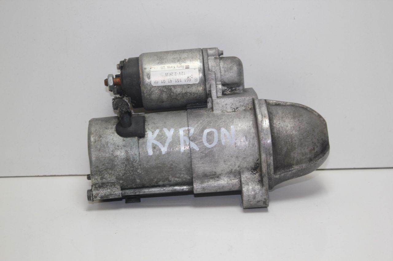 стартер SsangYong Kyron 1 поколение DJ 2006, 2.0 л., D20DT, дизель, МКПП, черный, универсал, полный привод, 6611514101 - фото №1