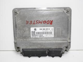 блок управления двигателем Skoda Roomster 1 поколение 5J 2007, 1.2 л., BZG, бензин, МКПП, голубой, универсал, передний привод, 03E906023K
