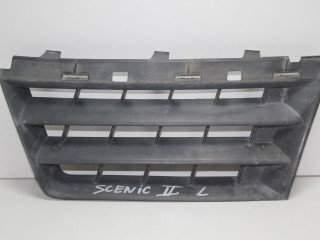 решетка радиатора Renault Scenic 2 поколение JM1B 2005, 1.6 л., K4M T 782, бензин, МКПП, светло-серо-голубой, универсал, передний привод, 8200140329