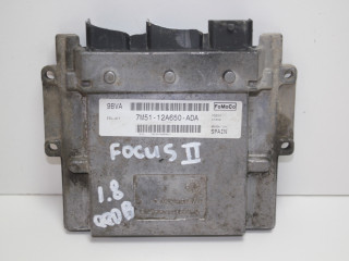 блок управления двигателем Ford Focus 2 поколение 2007, 1.8 л., QQDB, бензин, МКПП, черный, седан, передний привод, 7M5112A650ADA