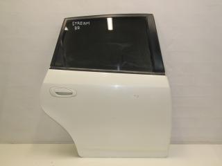 дверь задняя правая Honda Stream 1 поколение RN1 2002, 1.7 л., D17A2, бензин, АКПП, белый, передний привод, правый руль