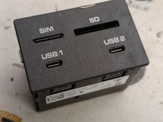 разъем AUX / USB Porsche Macan 1 поколение [2-й рестайлинг] 2023, 2.0 л., бензин, АКПП, 95B035736A