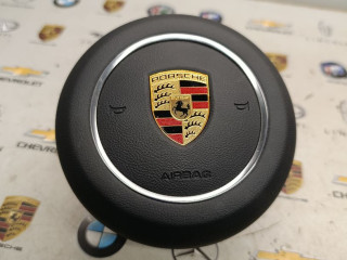 подушка безопасности водителя Porsche Macan 1 поколение [рестайлинг] 2020, 2.9 л., бензин, АКПП, 95B880201BH