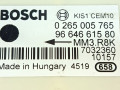 датчик удара Peugeot 807 1 поколение [рестайлинг] 2010, 2.0 л., HDi, RHD (DW10CTED4), дизель, 6МКПП, бежевый, минивэн, передний привод, 0265005765, 9664661580, MM3.R8K, 7032360, 907211648 - фото №5