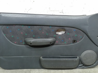 обшивка двери передняя левая Hyundai Accent 1 поколение (X3) [рестайлинг] 1997, 1.3 л., i, бензин, 5МКПП, синий, хетчбэк 3 дв., передний привод
