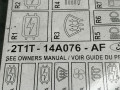 блок предохранителей Ford Transit Connect 1 поколение TC7 2005, 1.8 л., TDCi, дизель, 5МКПП, синий, фургон, передний привод, 2T1T-14A076-AF, 518755400, 2T1T-14A067-AF - фото №5