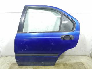 дверь задняя левая Rover 400 Series 1 поколение 1997, 1.6 л., i, бензин, 5МКПП, синий, хетчбэк 5 дв.