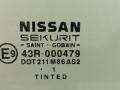 стекло двери передней правой Nissan Almera Tino V10 2002, 2.2 л., DCi, дизель, 5МКПП, серебристый, минивэн, передний привод, 43R-000479 - фото №2