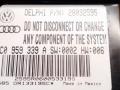 блок управления сиденьем Volkswagen Passat B6 2007, 2.0 л., АКПП, серебристый, универсал, передний привод, DELPHI, 28032595, 3C0959339A, 585DR13319SC - фото №3