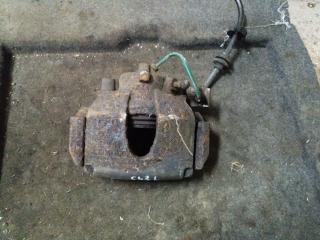 суппорт передний левый Renault Laguna 2 поколение 2001, 1.8 л., бензин, МКПП, темно синий, хетчбэк 5 дв., передний привод