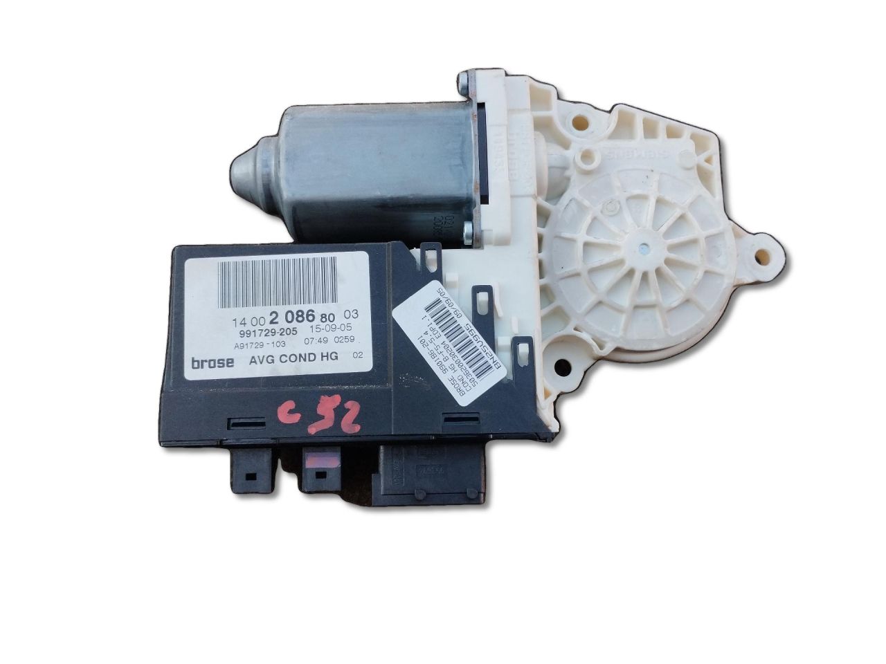 моторчик стеклоподъемника передний левый Fiat Ulysse 2 поколение (2002 - 2010), 2.0 л., RHW (DW10ATED4), дизель, 140020868003 - фото №1