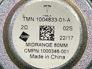 динамик торпедо Tesla Model X 1 поколение 2017, электро, белый, 1004833-01-A