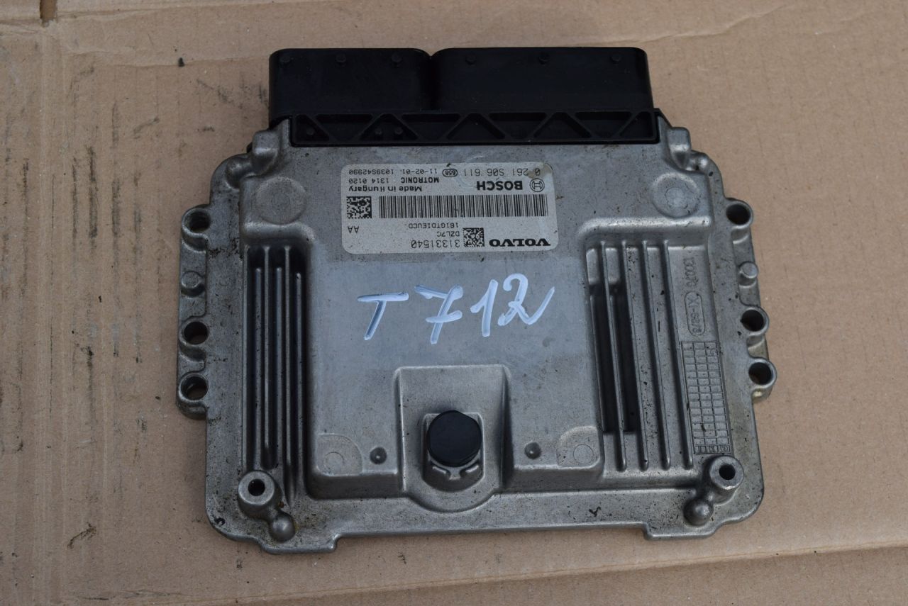 блок управления двигателем Volvo S60 2 поколение 2012, 1.6 л., Ti, B 4164 T3, бензин, АКПП, универсал, передний привод, 0261S06611, 31331540 - фото №1