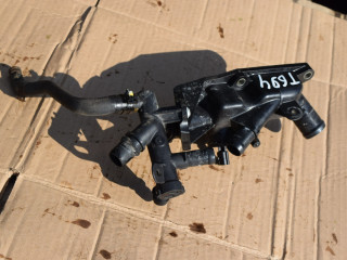 фланец (тройник) системы охлаждения Nissan Qashqai 2 поколение [рестайлинг] 2018, 1.2 л., Ti, бензин, вариатор, 110608635R, 144995600R