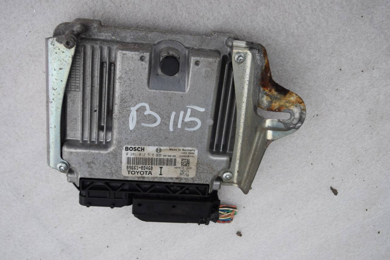 блок управления двигателем Toyota Yaris XP9 2008, 1.4 л., D-4D, 1ND-TV, дизель, МКПП, хетчбэк 5 дв., передний привод, 0281012518, 896610D460 - фото №1