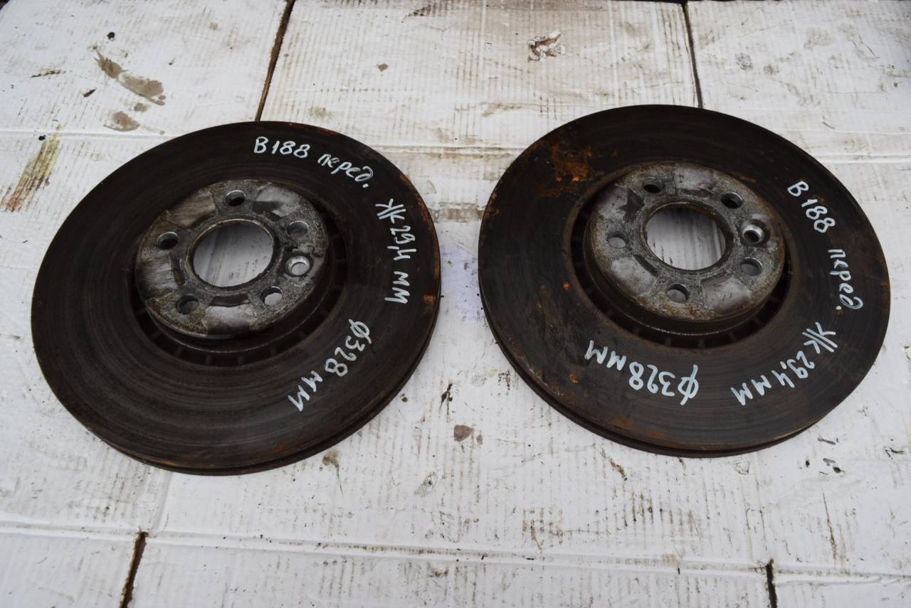 диск тормозной передний Volvo XC60 1 поколение 2009, 2.4 л., D5, D 5244 T10, дизель, АКПП, полный подключаемый привод, 8G9N2C375A - фото №1