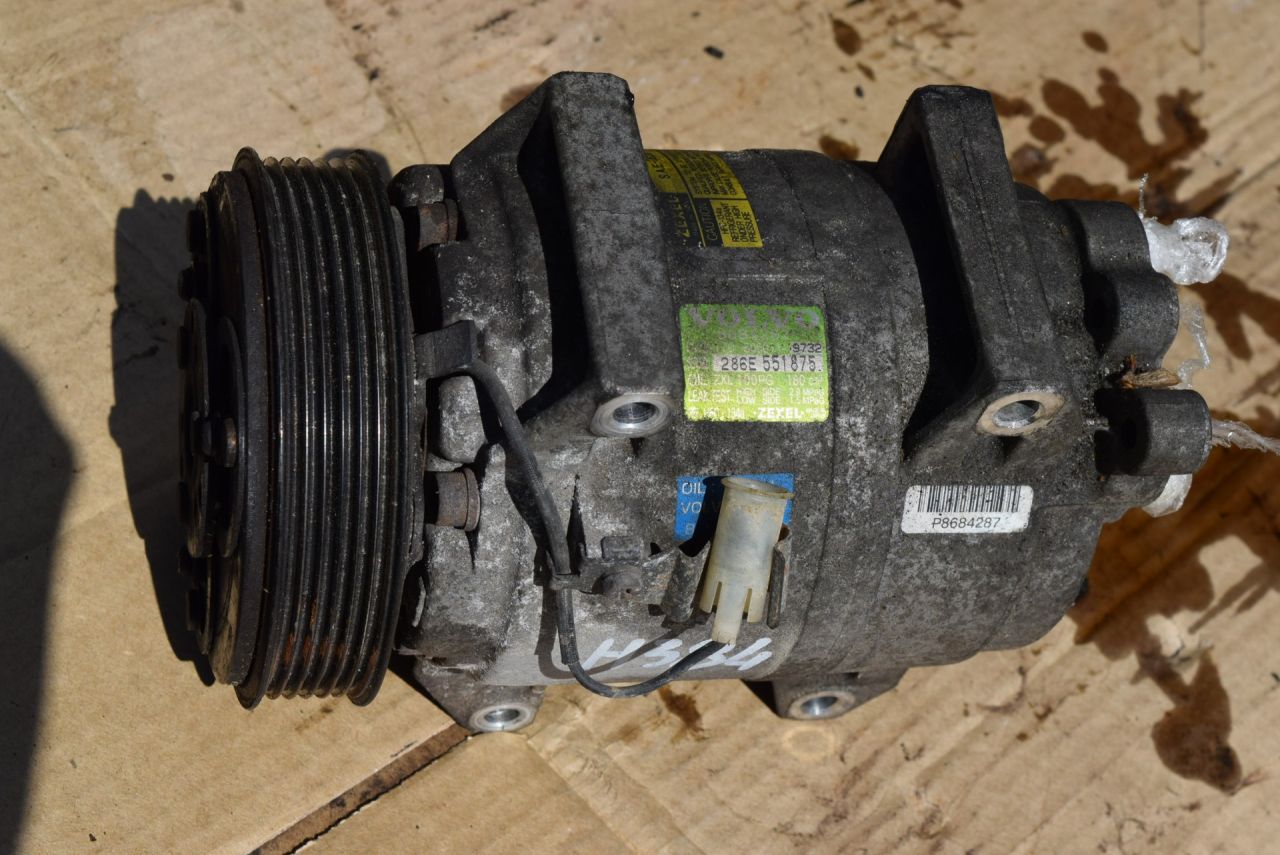 компрессор кондиционера Volvo XC70 2 поколение 2002, 2.5 л., Ti, B 5254 T2, бензин, МКПП, универсал, полный подключаемый привод, 8684287, P8684287 - фото №1