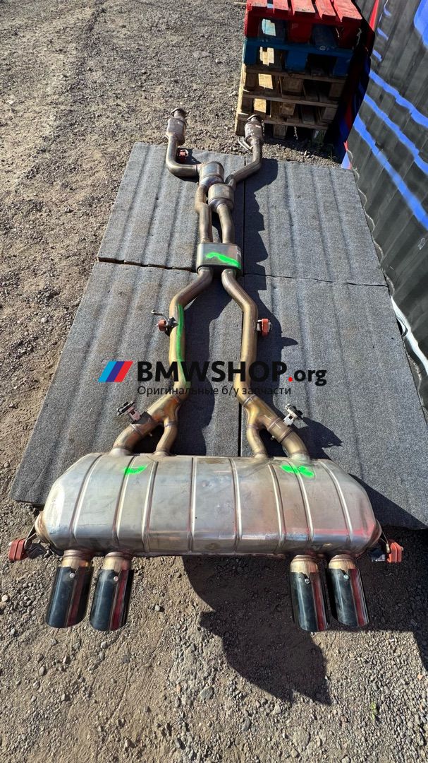 глушитель BMW M2 G87 2023, 3.0 л., S58B30A, бензин, АКПП, c4p, купе, задний привод, правый руль, 8096118 - фото №1