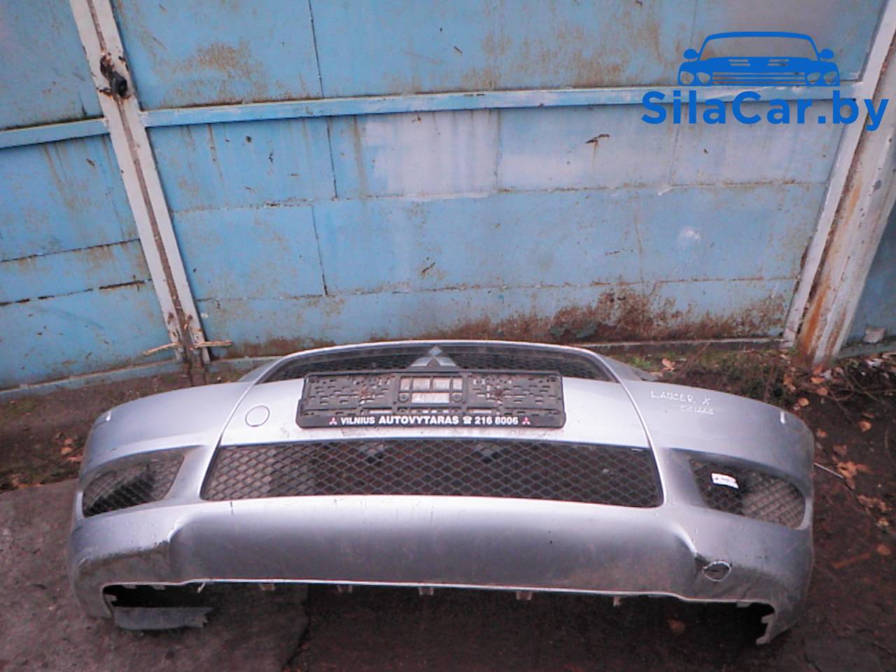 бампер передний Mitsubishi Lancer 10 поколение (2007 - 2010), 1.5 л., 4A91, бензин, МКПП - фото №1