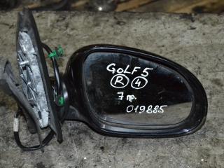 зеркало наружное правое Volkswagen Golf 5 поколение 2006, бензин