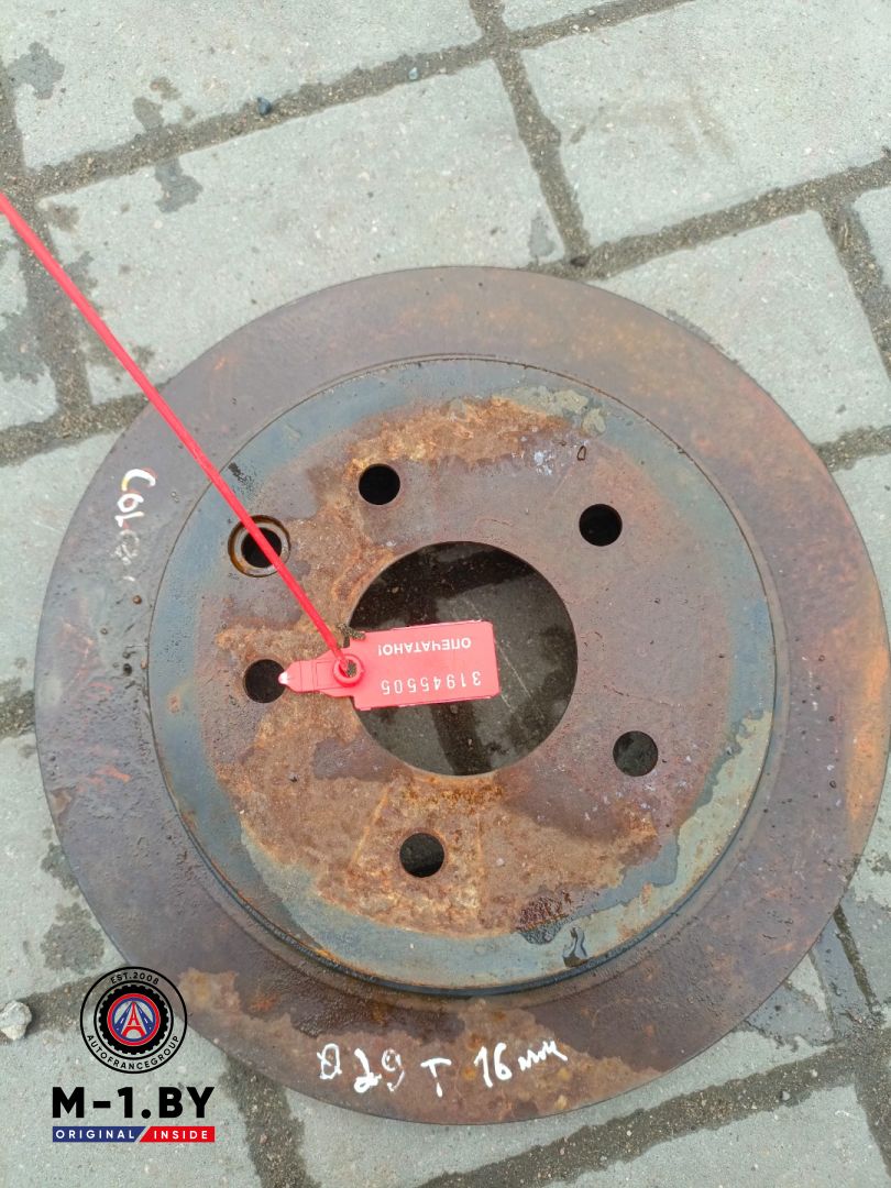 диск тормозной задний Renault Koleos 1 поколение (2008 - 2011) - фото №1