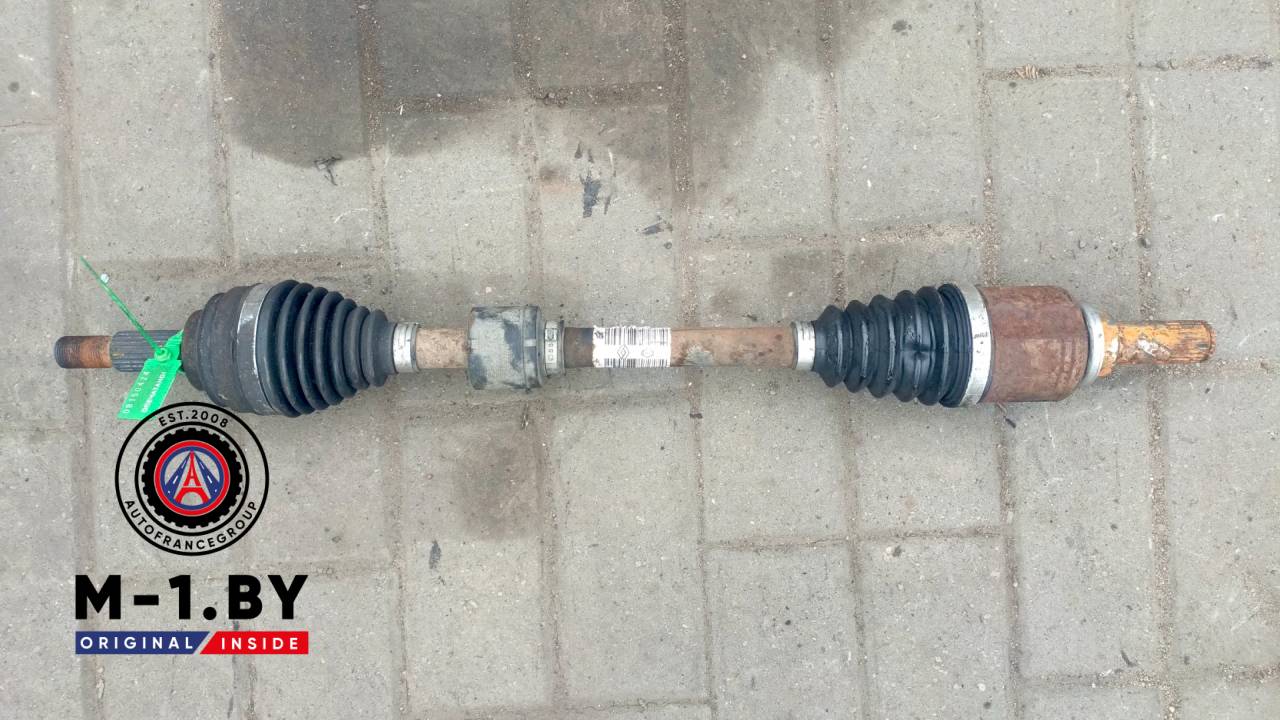 полуось передняя левая (приводной вал, ШРУС) Renault Clio 4 поколение (2012 - 2016), 1.5 л., дизель, 391010115R - фото №1