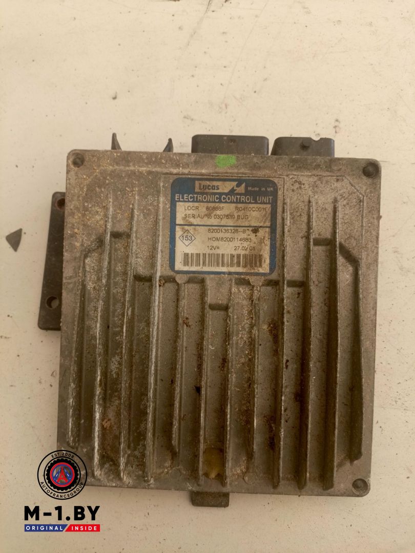 блок управления двигателем Renault Clio 2 поколение (1998 - 2002), 1.5 л., дизель, 8200136328B, 8200114683 - фото №1