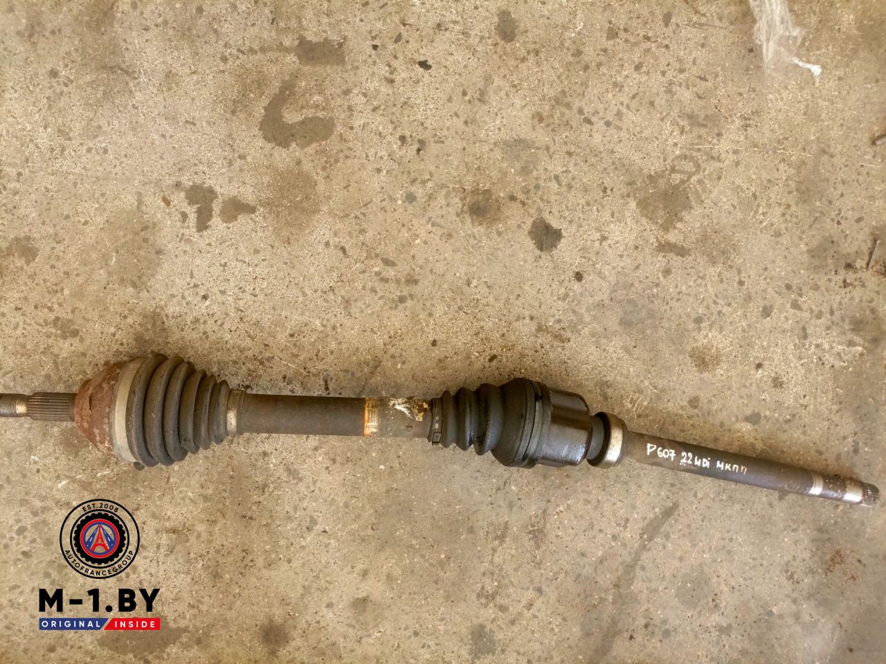 полуось передняя правая (приводной вал, ШРУС) Peugeot 607 1 поколение (2000 - 2004), 2.2 л., дизель - фото №1