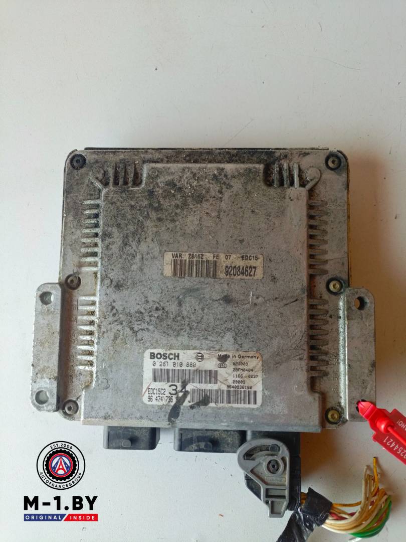 блок управления двигателем Peugeot 607 1 поколение (2000 - 2004), 2.2 л., дизель, 9647473580 - фото №1