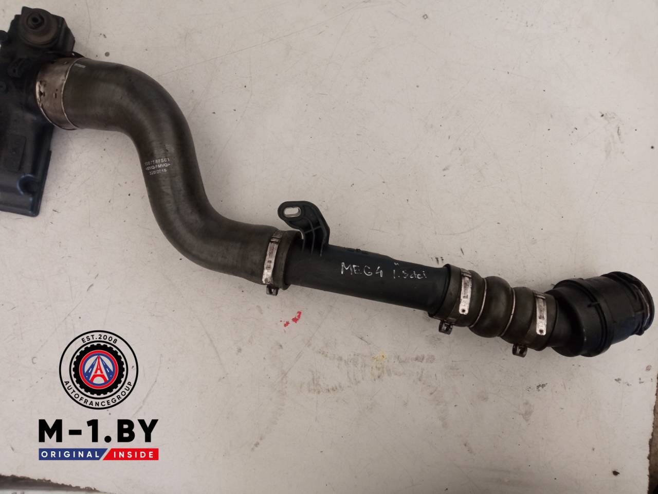 патрубок интеркулера Renault Megane 4 поколение (2016 - 2020), 1.5 л., дизель, 144609787R - фото №1